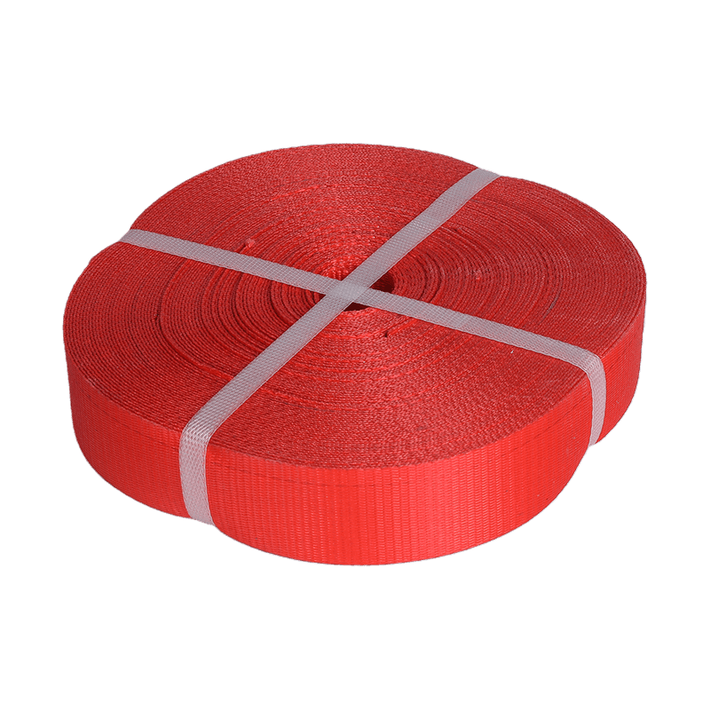 Ribbon material for red narrow hoisting webbing sling