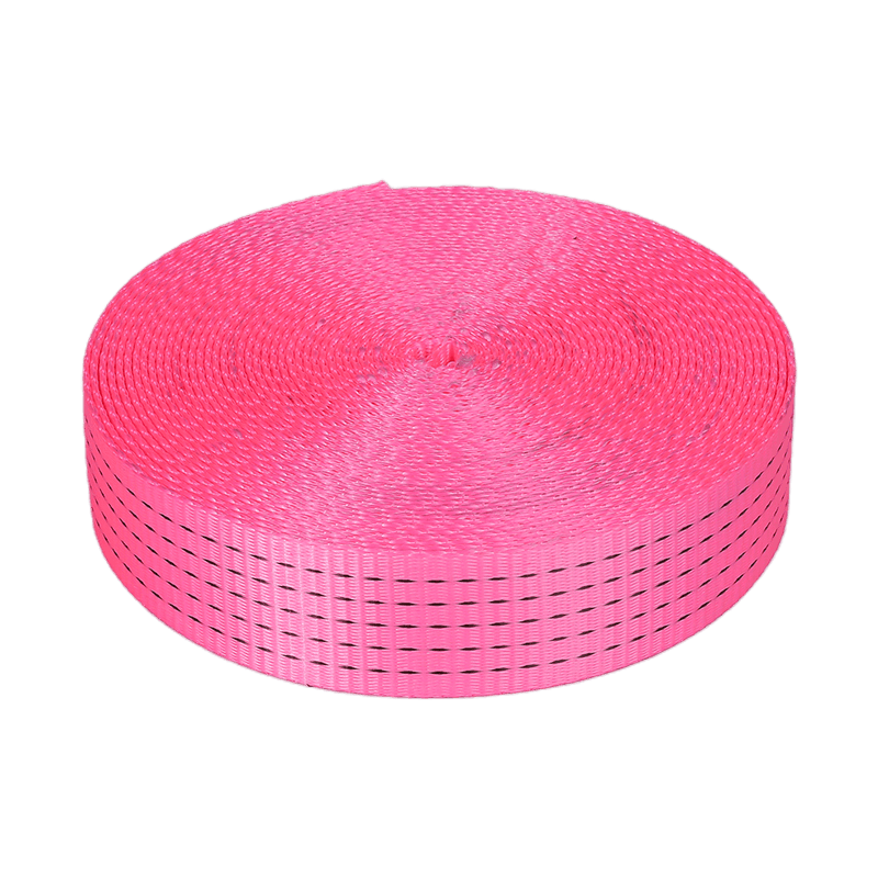 The webbing material of the pink lifting webbing sling
