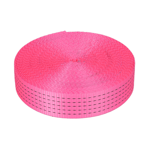 The webbing material of the pink lifting webbing sling
